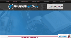 Desktop Screenshot of consumerlawpa.com